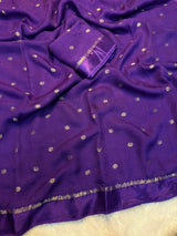 Jute silk viscose buttis saree