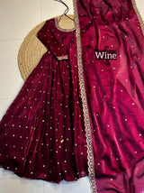 Space silk 2pc fully stitched anarkali set