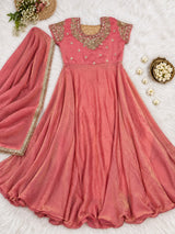 Space silk party wear heavy 2pc set