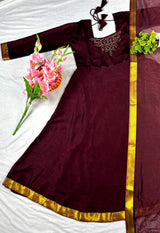 Kolam design anarkali 2pc set