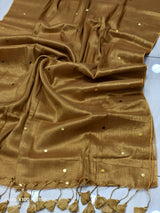 Raga tissue mul cotton saree
