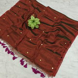 Raga tissue mul cotton saree