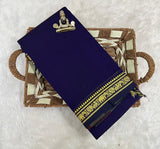 Narayanpeta Mercerised Cotton elephant small boarder saree